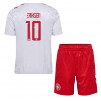 Maglia Calcio Danimarca Christian Eriksen #10 Seconda Divisa Bambino Europei 2024 Manica Corta (+ pantaloncini)